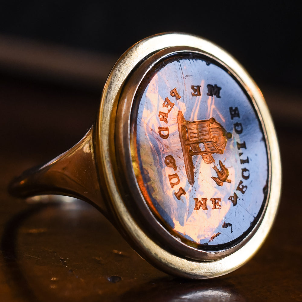 Georgian Who Neglects Me, Loses Me Tassie Signet Ring