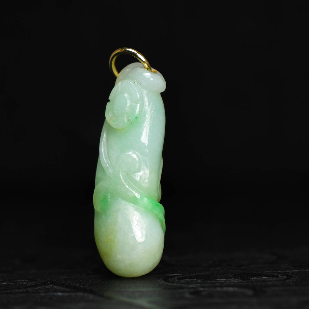 Victorian Carved Jade Phallus Pendant