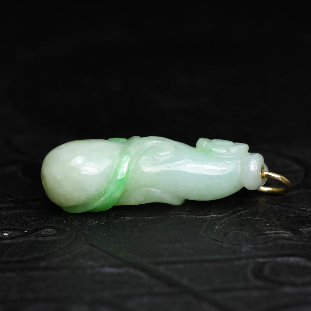 Victorian Carved Jade Phallus Pendant