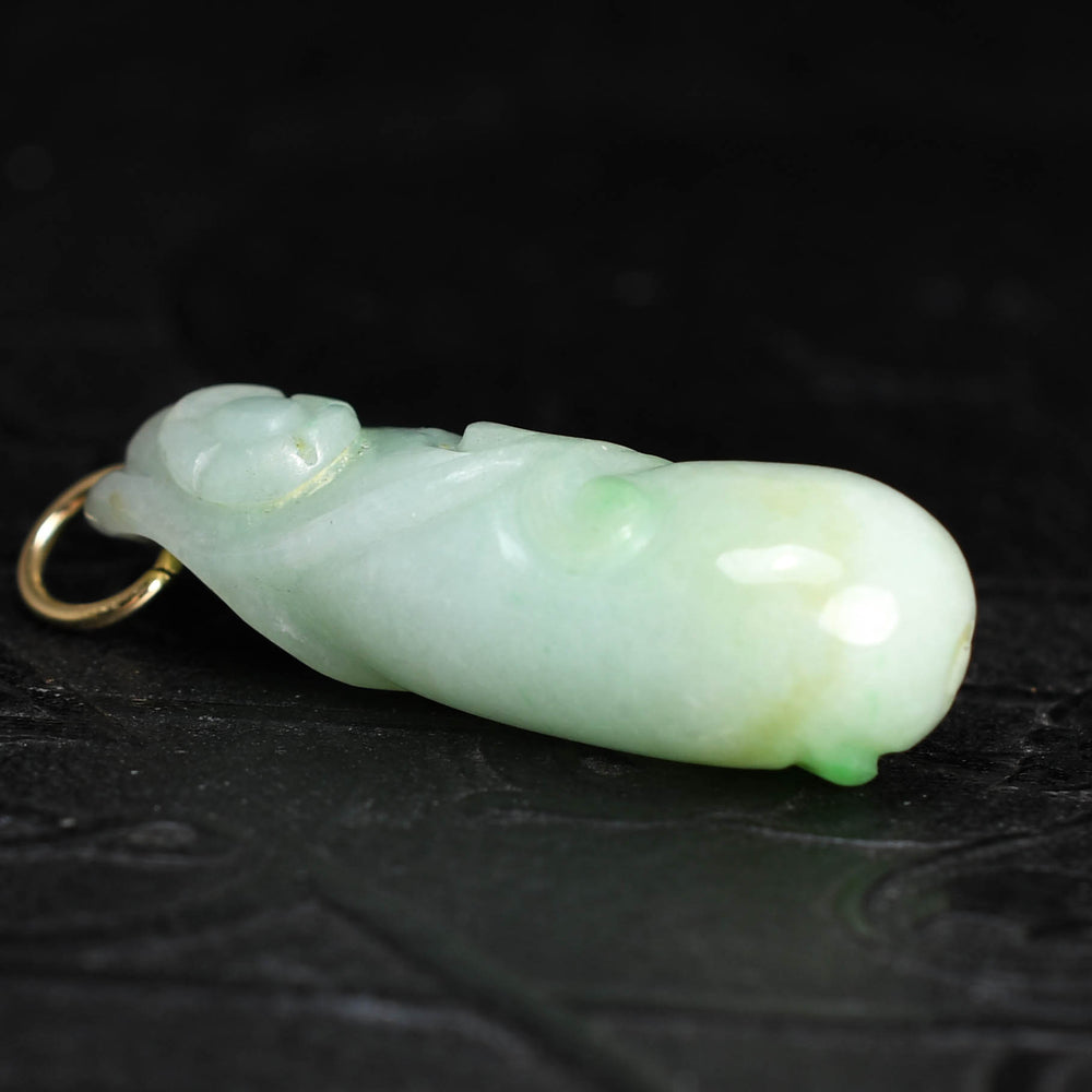 Victorian Carved Jade Phallus Pendant