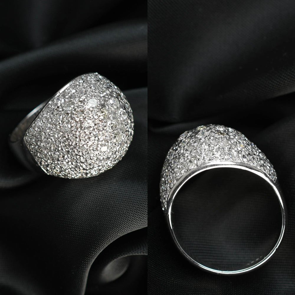 Art Deco Diamond Bombé Ring