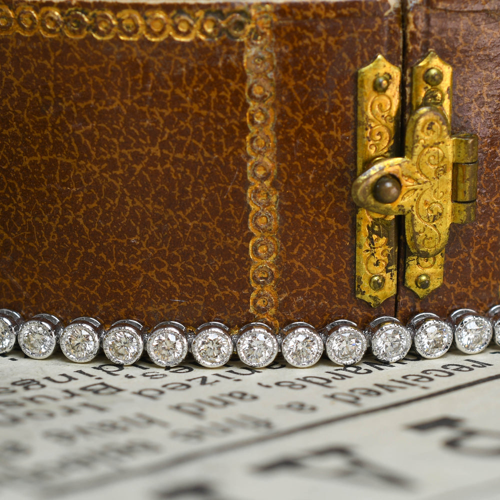 Art Deco 3.5ct Diamond Line Bracelet