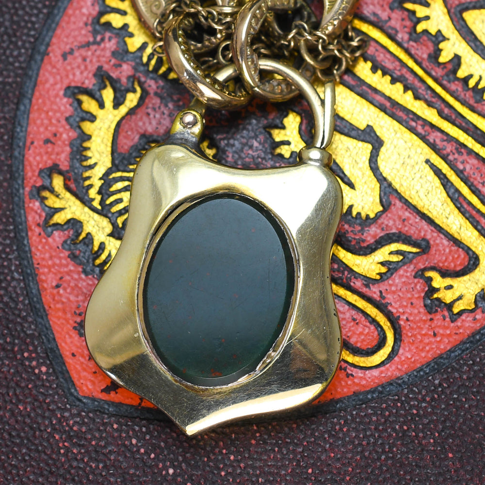 Victorian Scottish Agate Padlock Bracelet