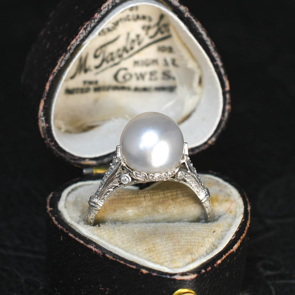 Belle Époque Natural Pearl & Diamond Ring