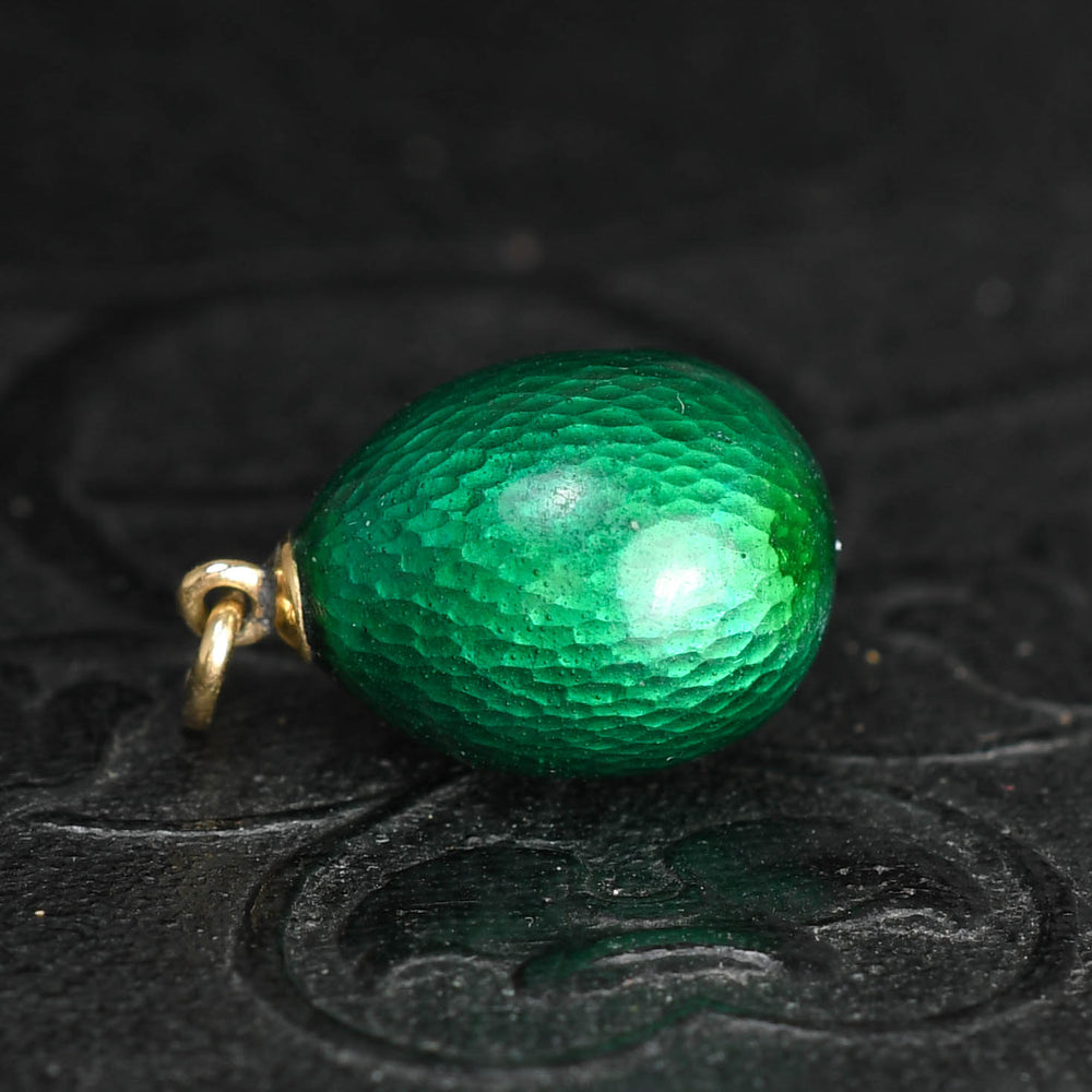 Pre-Revolution Russian Enamel Miniature Egg Pendant