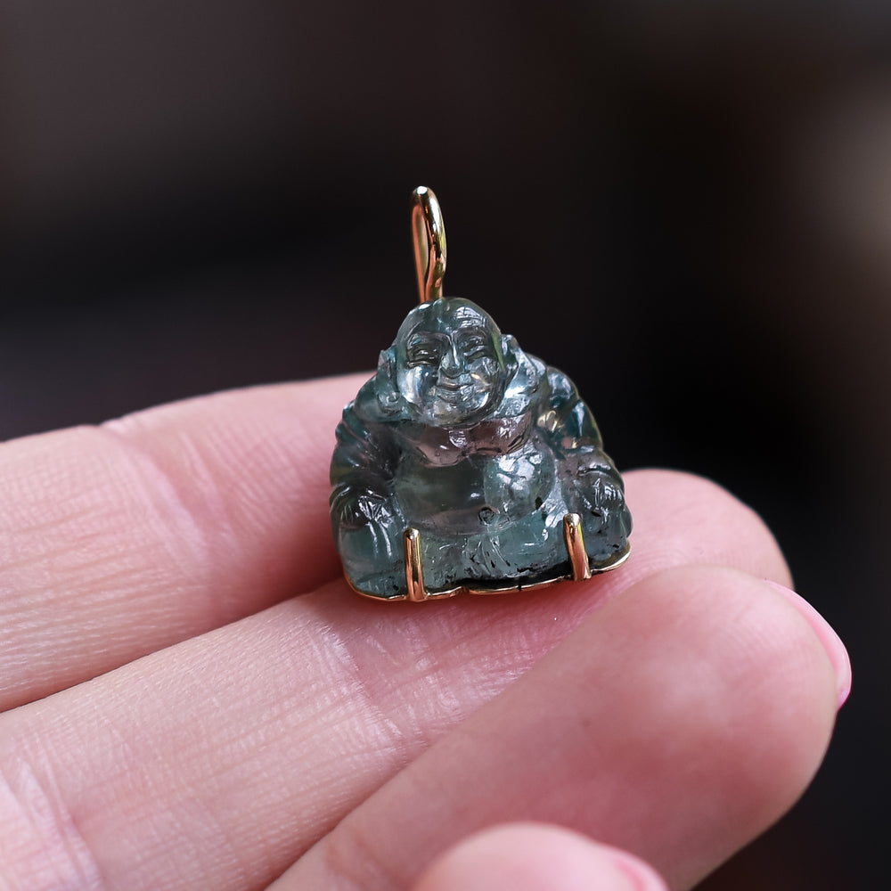 1930's Alexandrite Lucky Buddha Charm