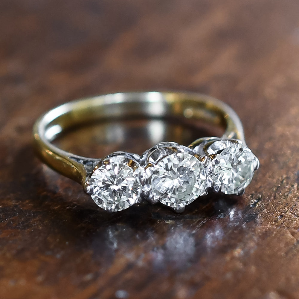 Vintage Diamond Trilogy Ring