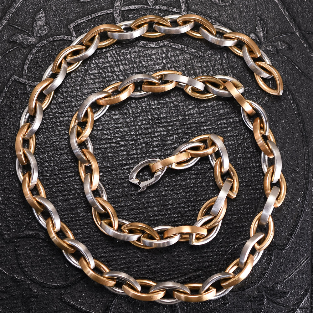 Mid-Century Two-Tone 18k Gold Chain by Boodles