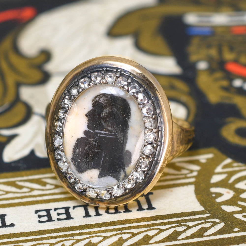 Georgian Silhouette Rose Cut Diamond Ring