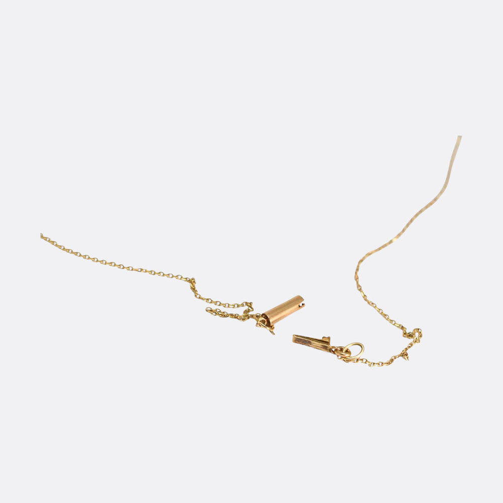 Edwardian Peridot Swallow Necklace