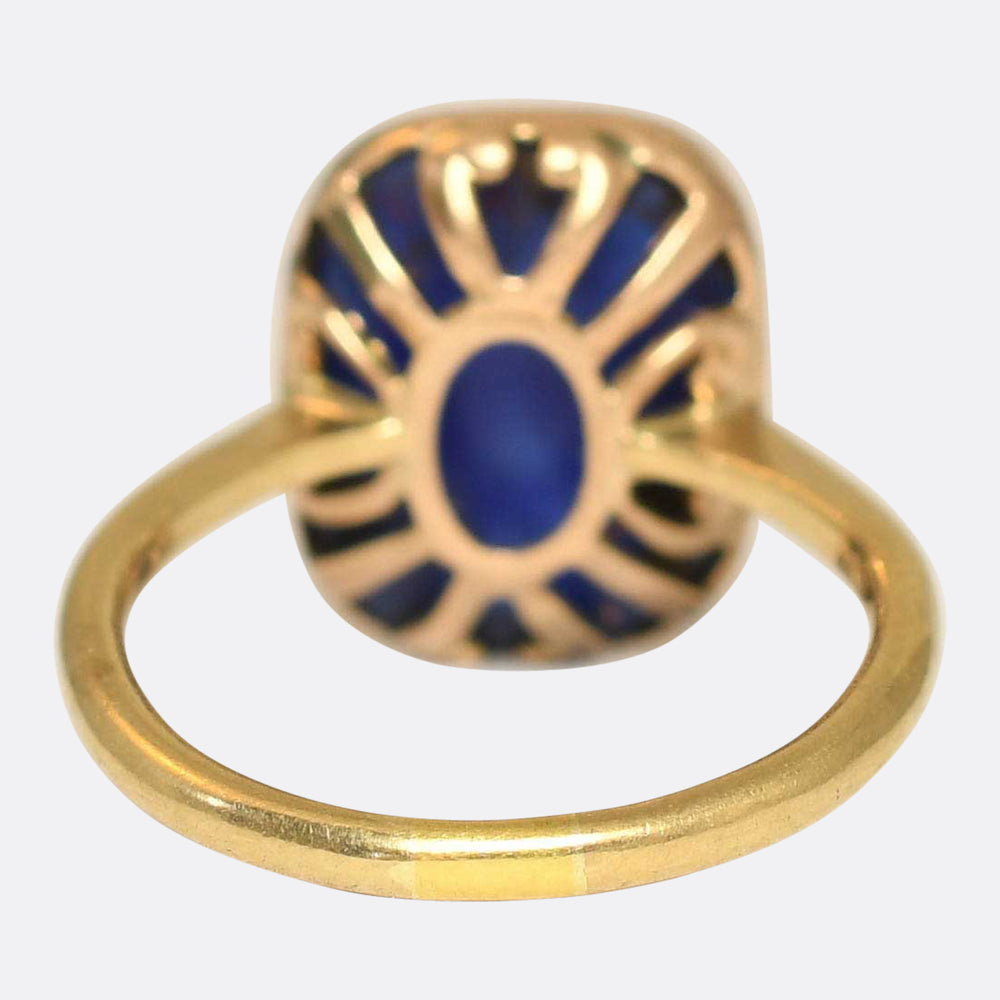 Edwardian Lapis Lazuli Boulder Ring
