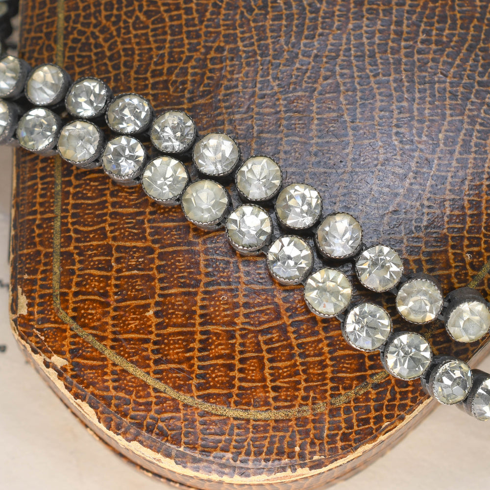 1920's Paste Gemstone Rivière Necklace