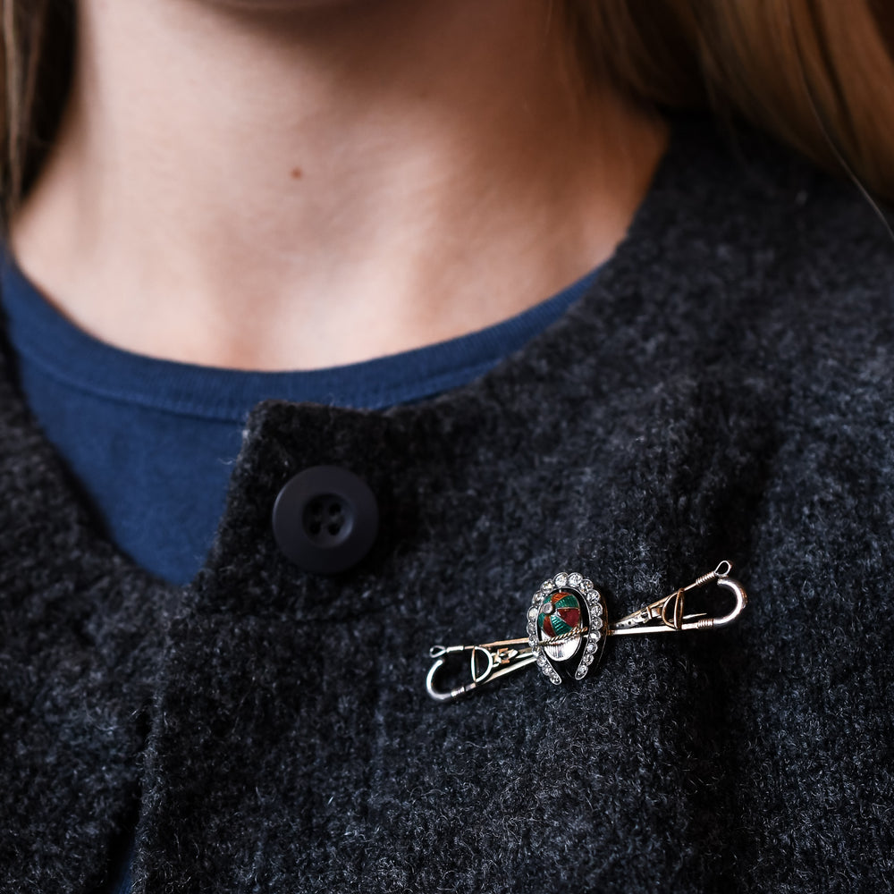 Victorian Diamond Horse & Jockey Brooch