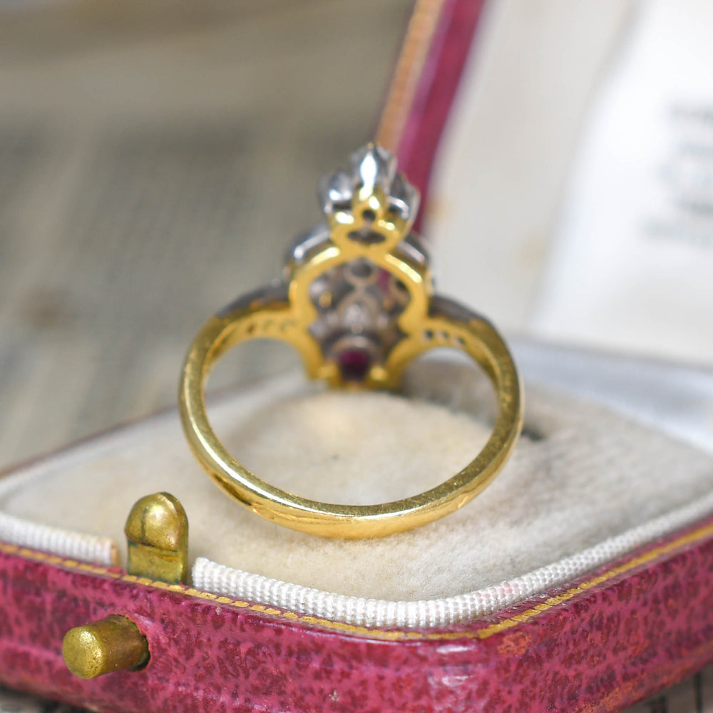Belle Époque Ruby & Diamond Spray Ring