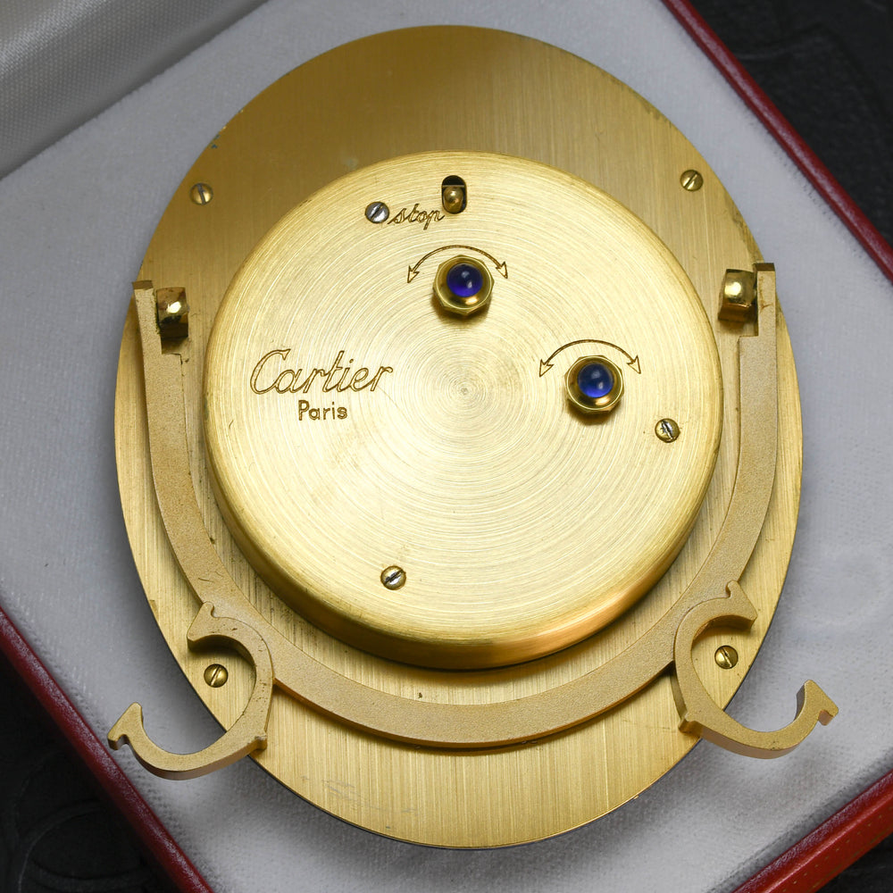 Vintage Cartier Lapis Lazuli Desk Clock