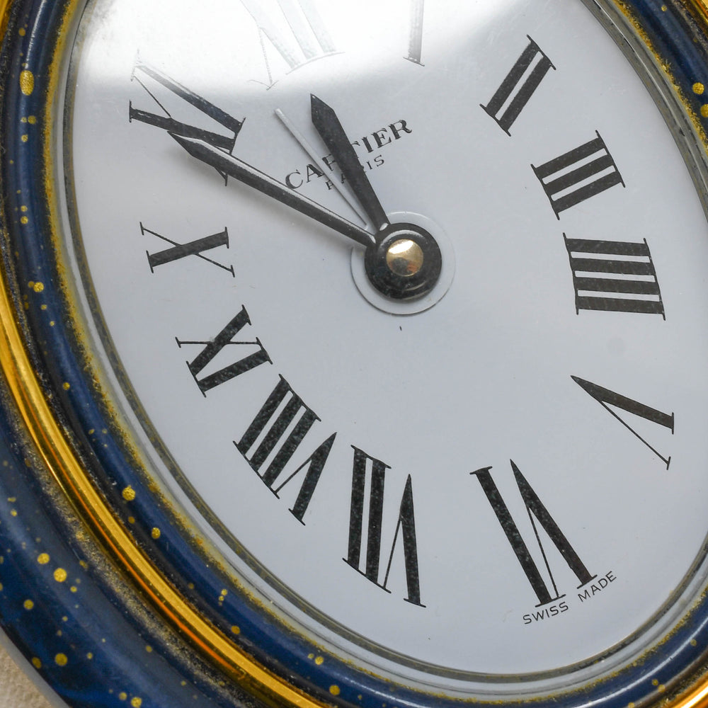 Vintage Cartier Lapis Lazuli Desk Clock