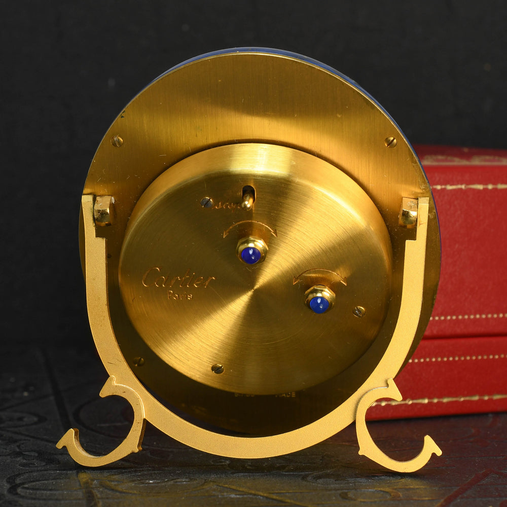 Vintage Cartier Lapis Lazuli Desk Clock