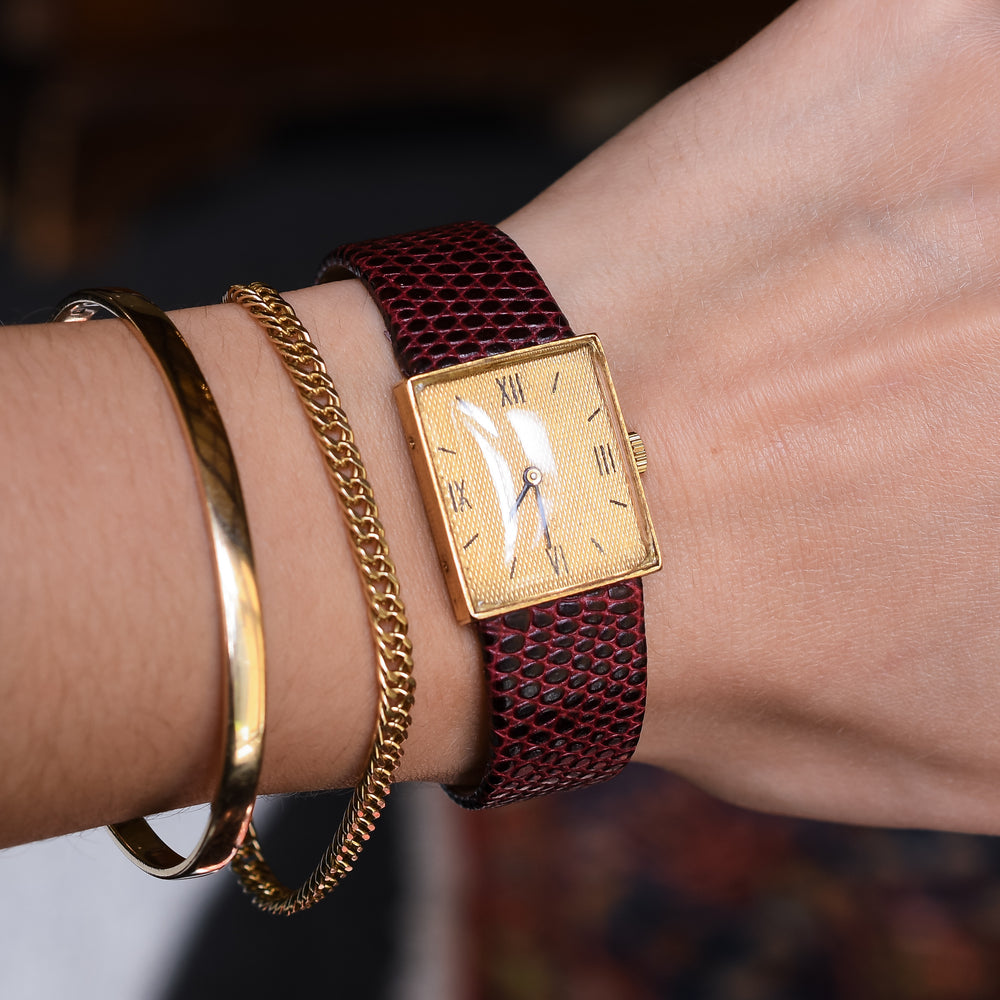 Vintage Van Cleef & Arpels 18k Gold Wristwatch