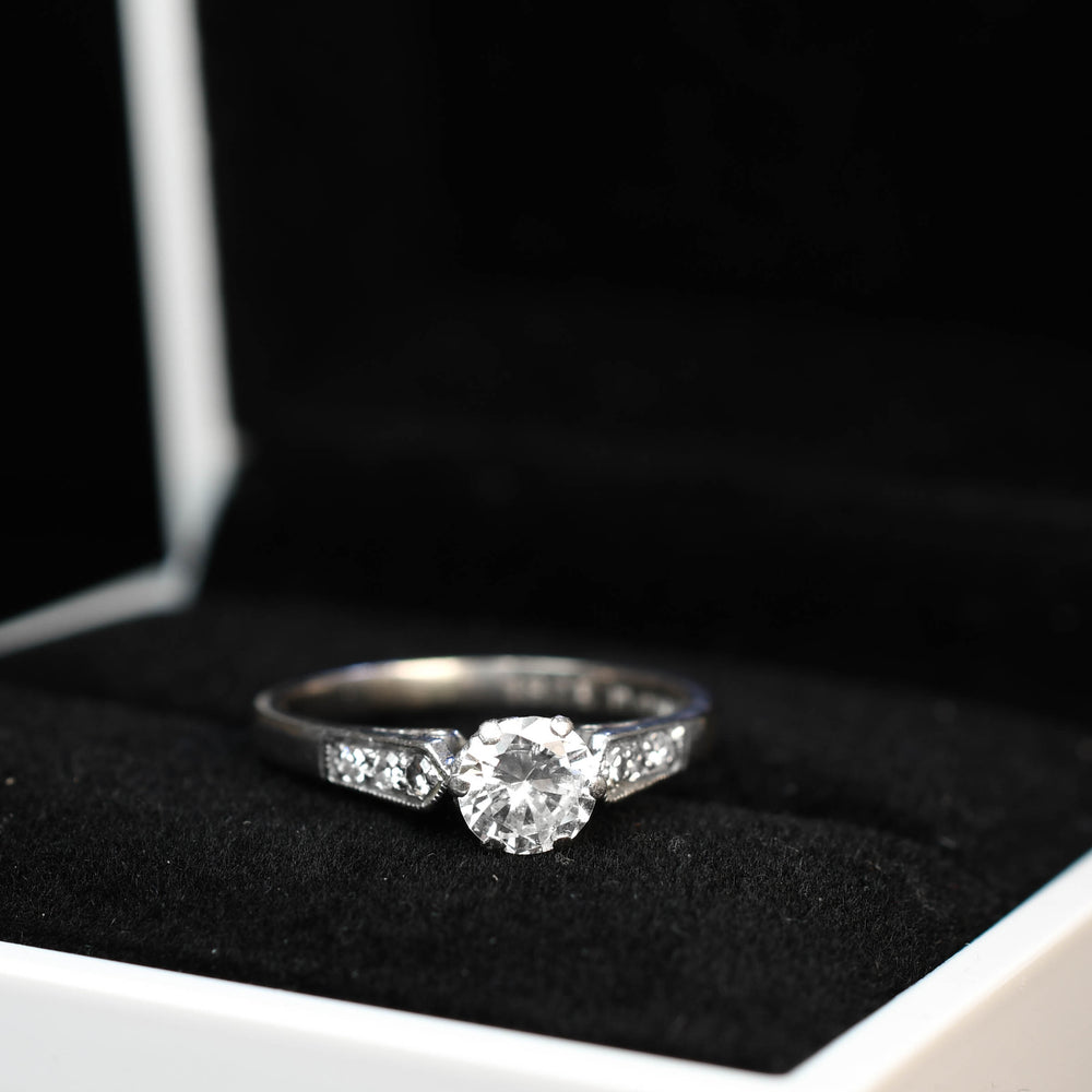 Antique 0.50ct Diamond Solitaire Engagement Ring