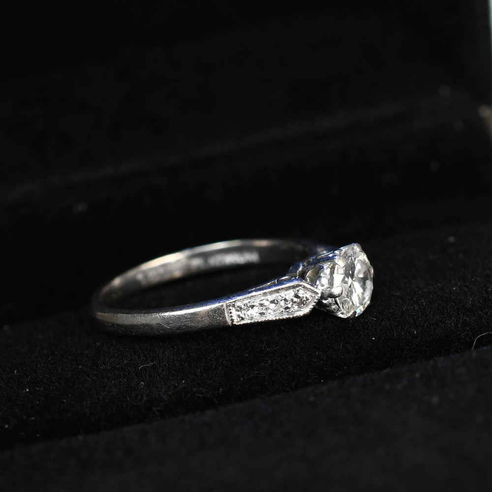 Antique 0.50ct Diamond Solitaire Engagement Ring