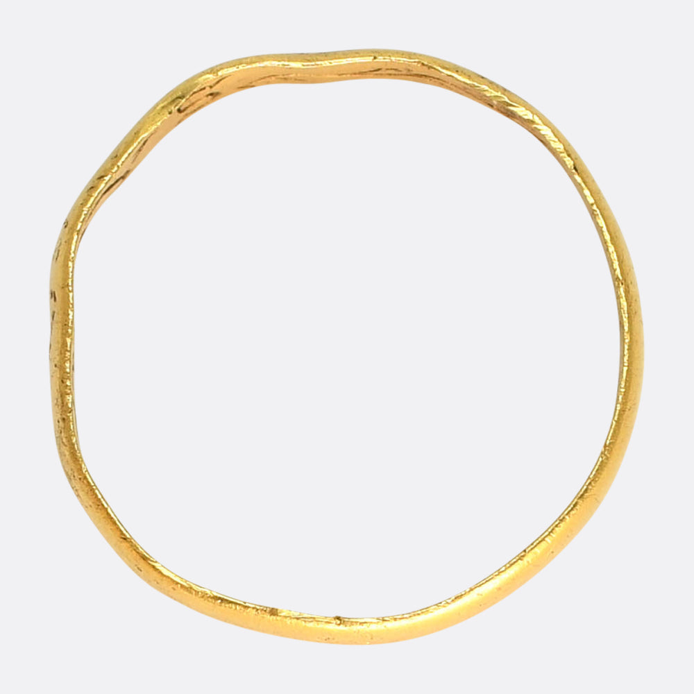 17th Century I Like My Choys Posy Ring