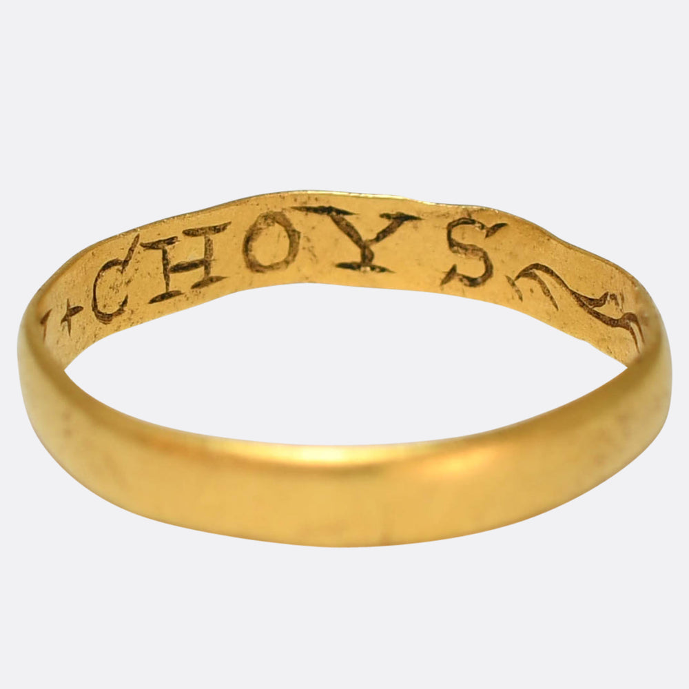 17th Century I Like My Choys Posy Ring