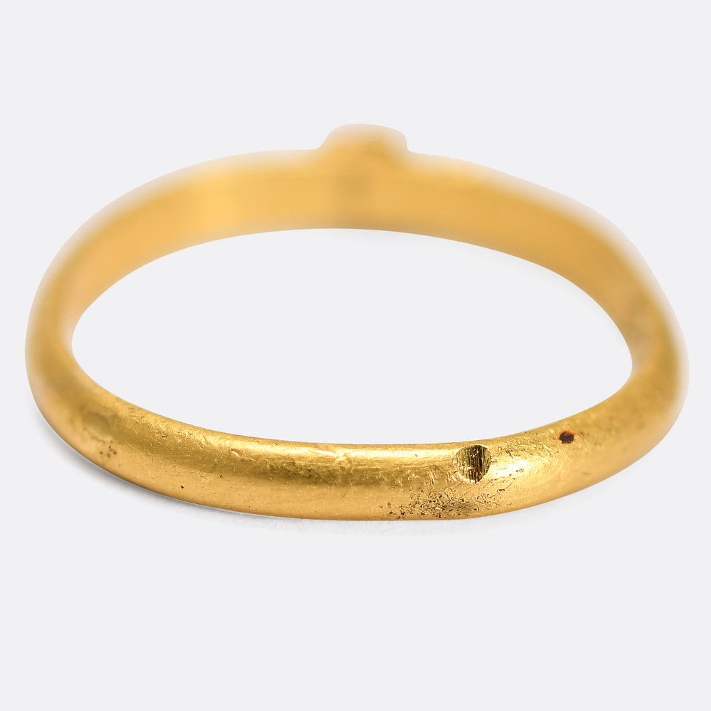 17th Century Perhaps It Will Appear French Posy Ring