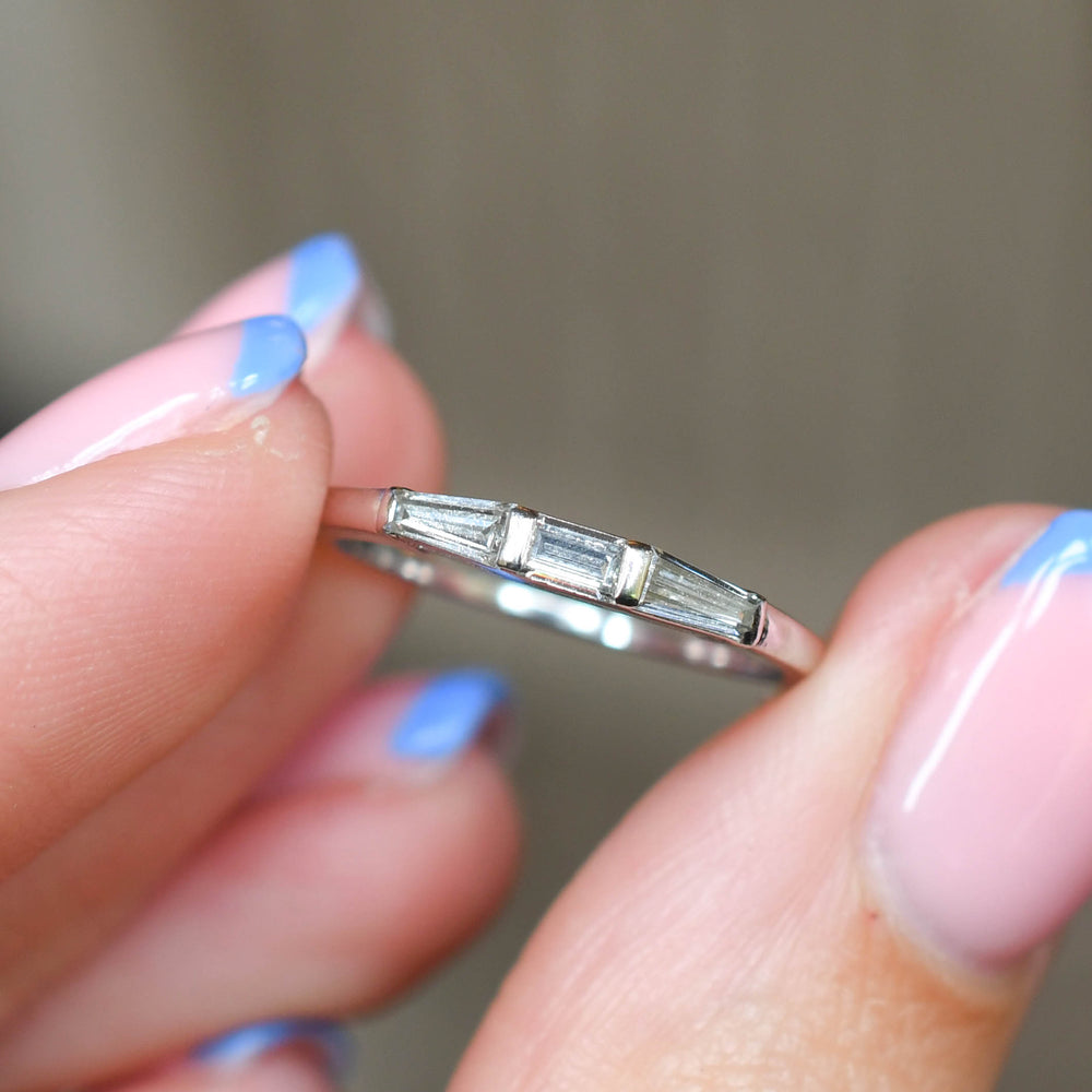 Art Deco Baguette Cut Diamond Ring
