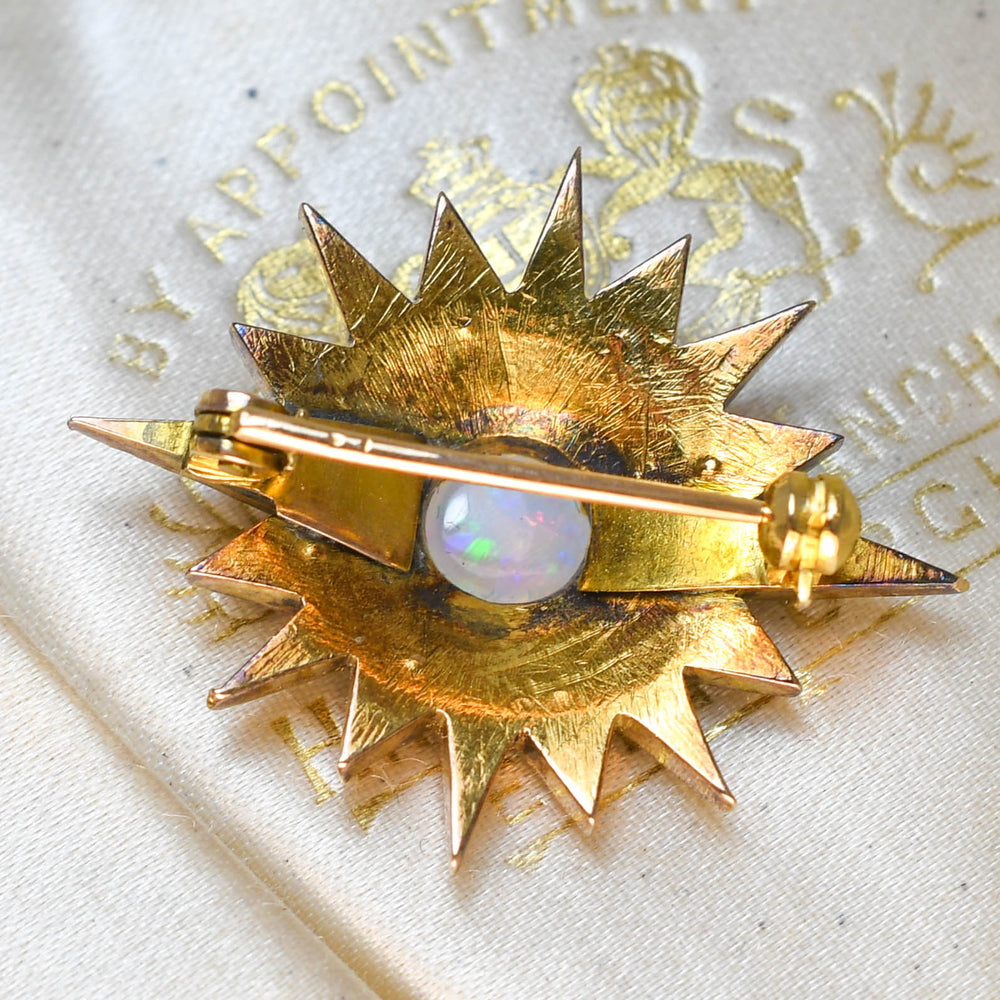 Victorian Multi-Gem Star Brooch