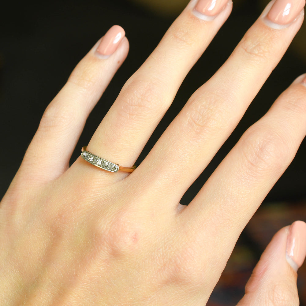 Art Deco Diamond 5-Stone Ring