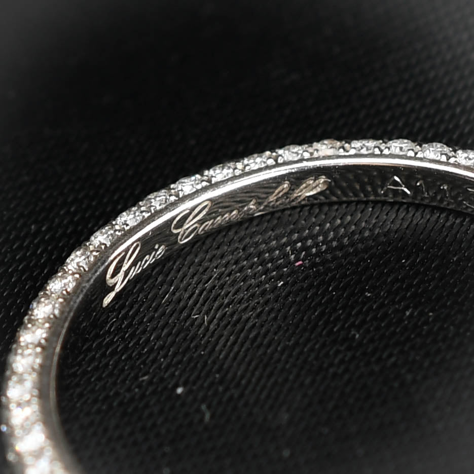 Contemporary Triple Row Diamond Eternity Ring