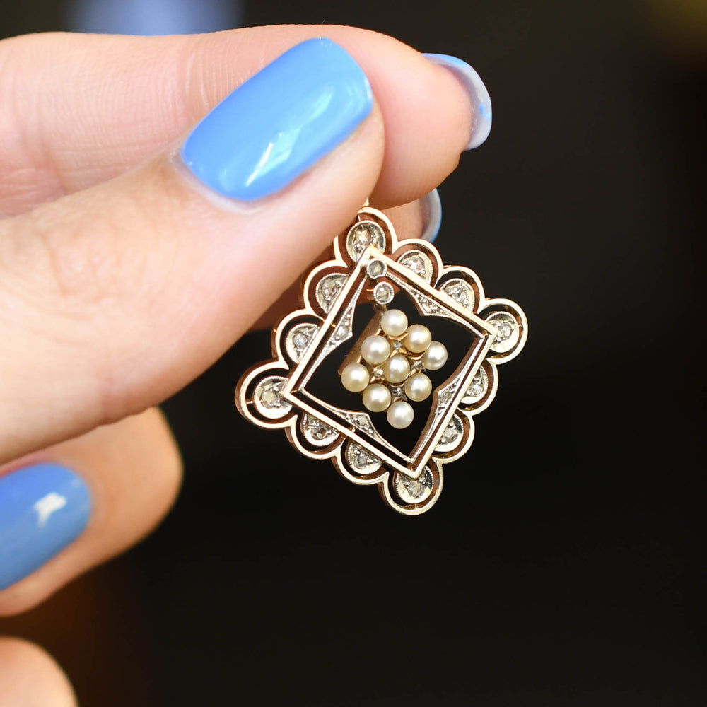 Edwardian Diamond & Pearl