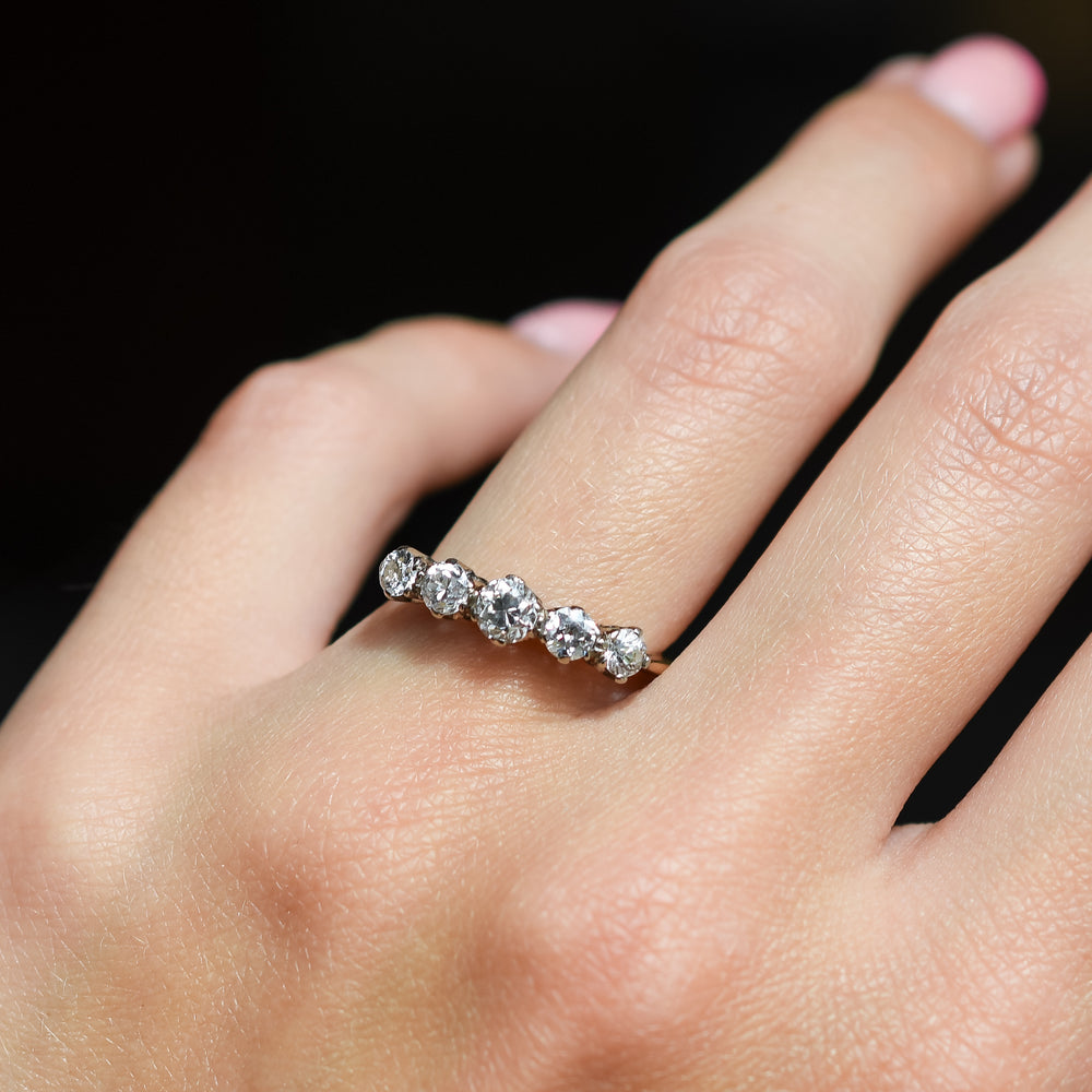 Art Deco Diamond 5-Stone Ring