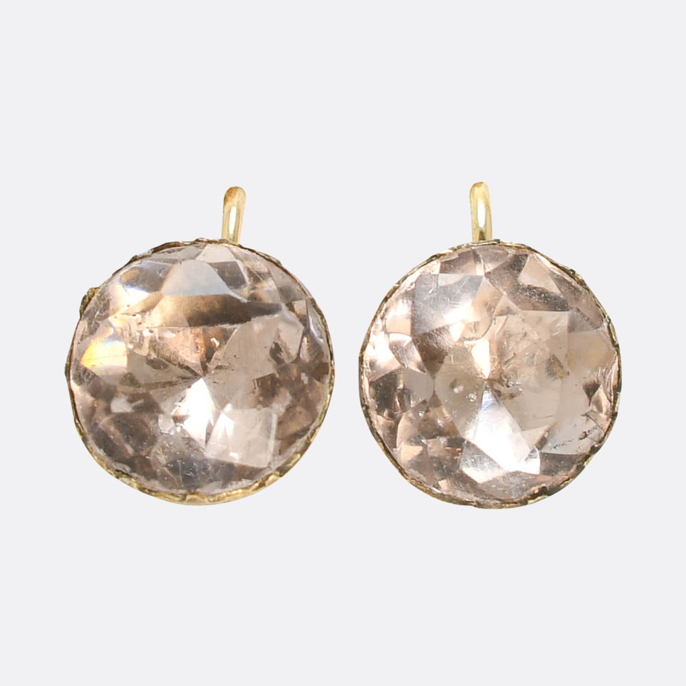 Georgian Lavender Paste Earrings