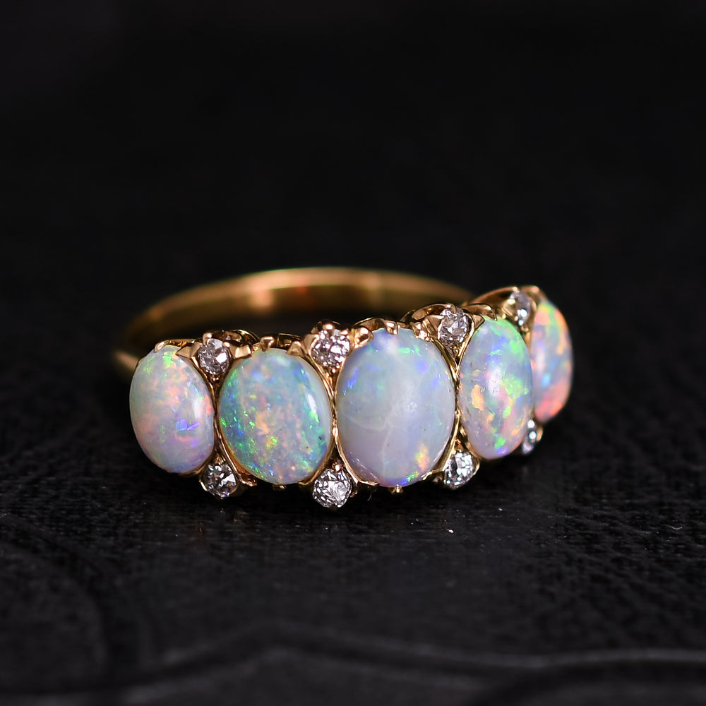 Victorian Opal 5-Stone Ring