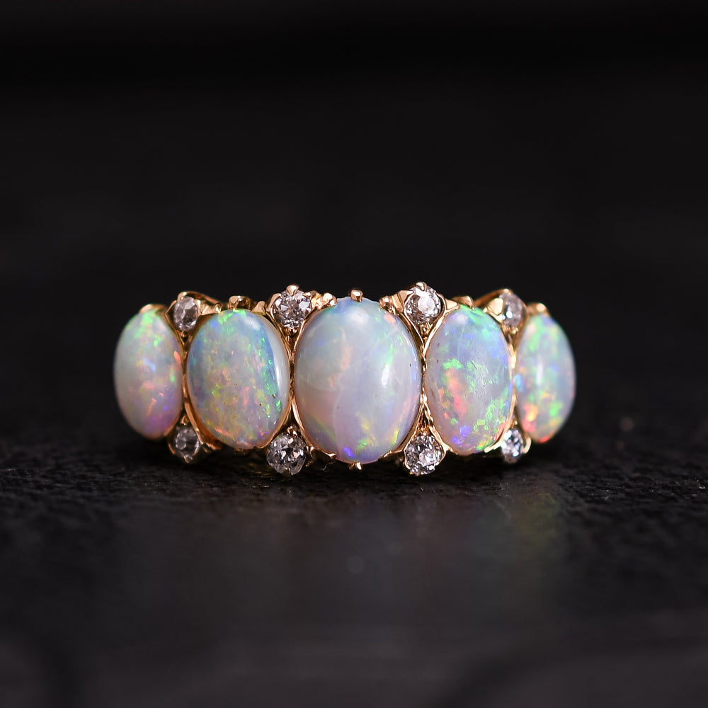 Victorian Opal 5-Stone Ring