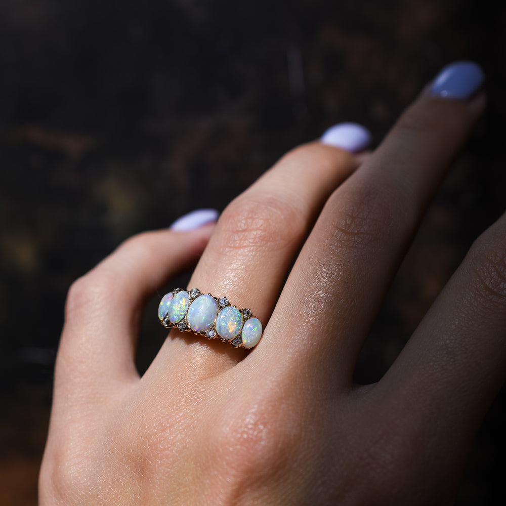Victorian Opal 5-Stone Ring
