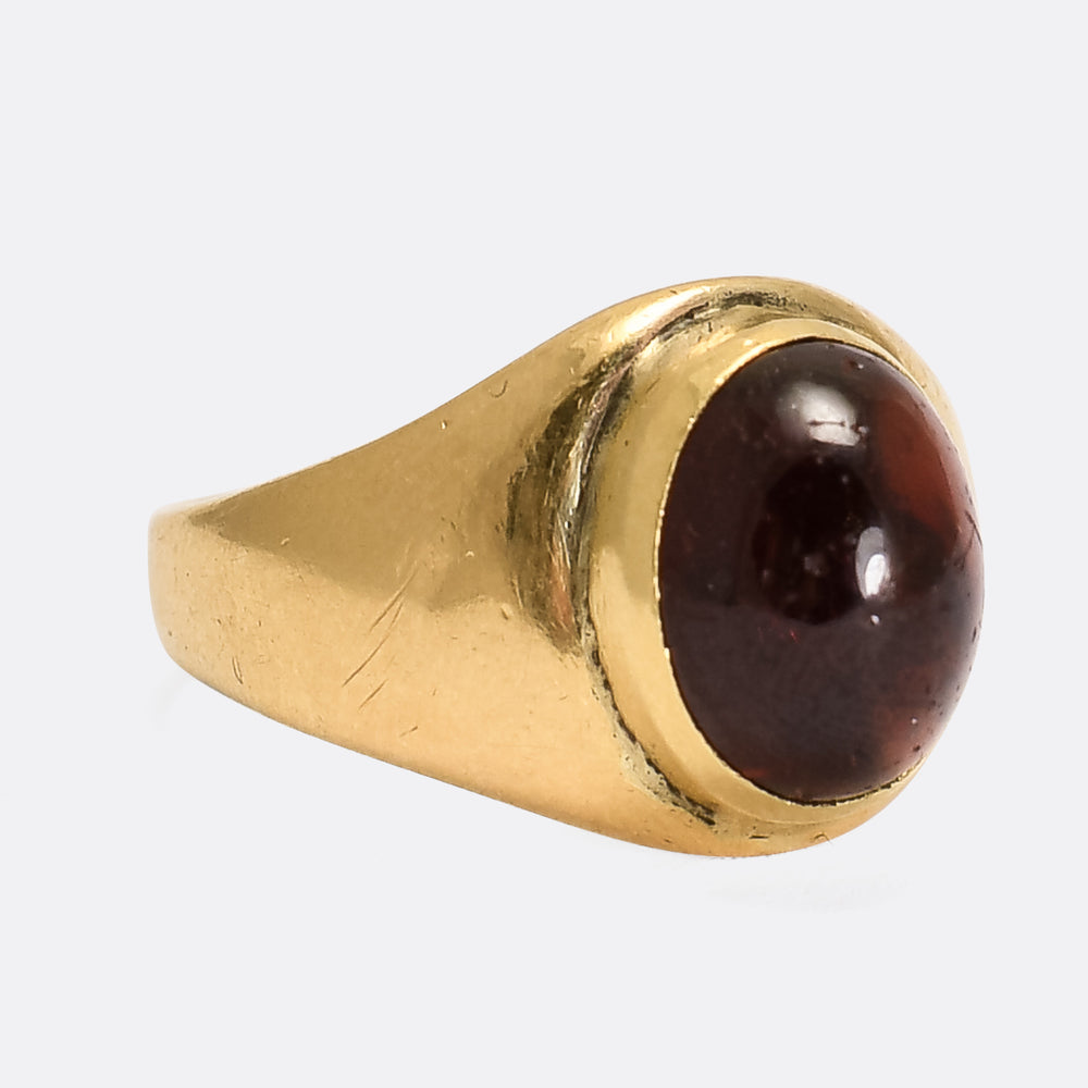 Victorian Garnet Cabochon Ring