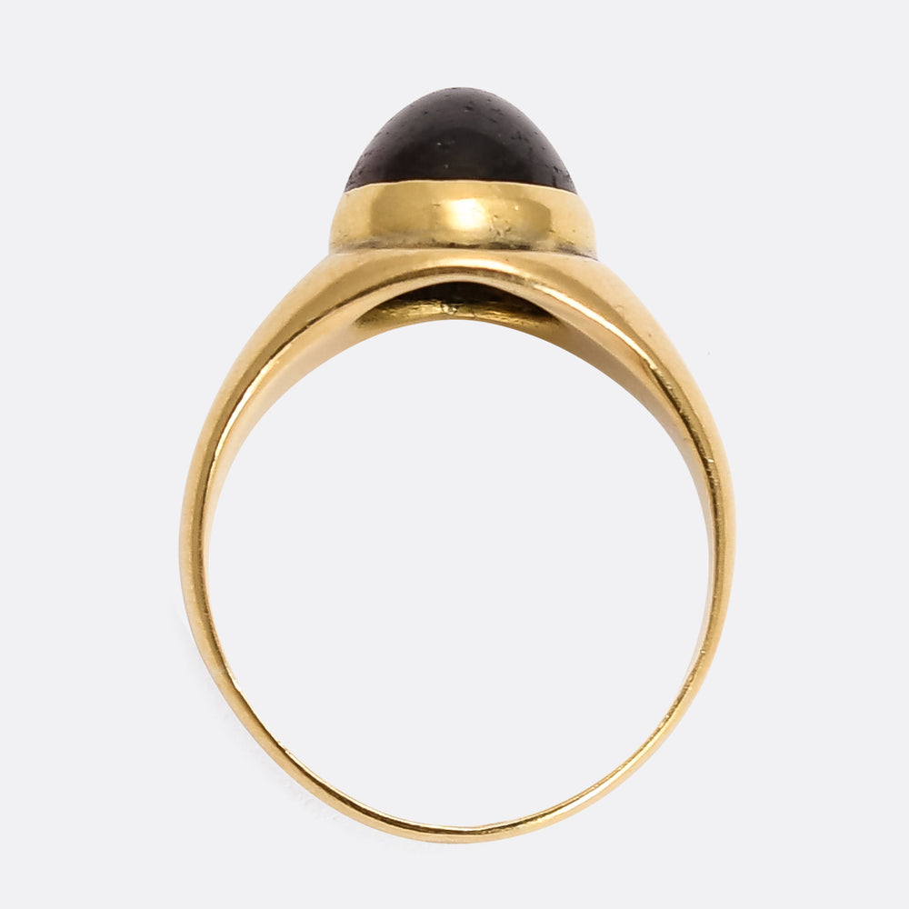 Victorian Garnet Cabochon Ring