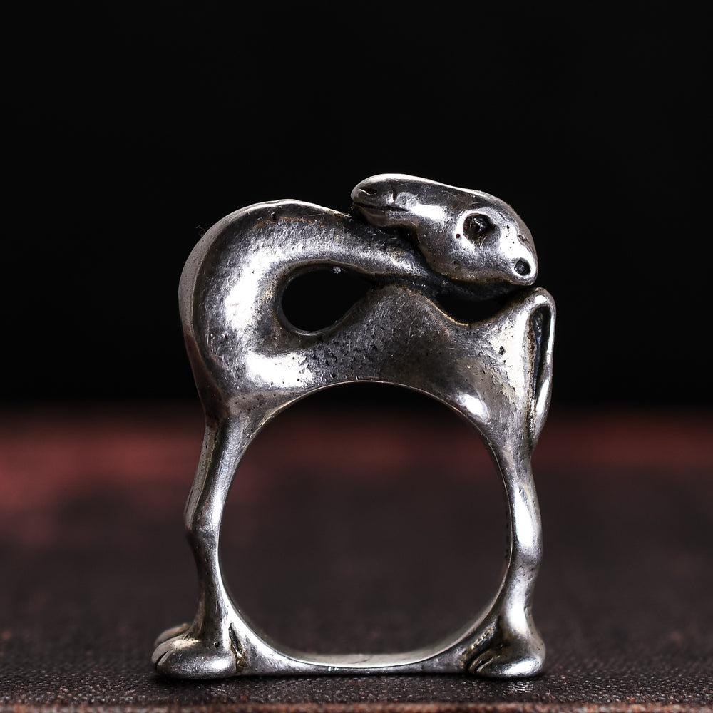 1940's Silver Camel Ring by Moshe Oved