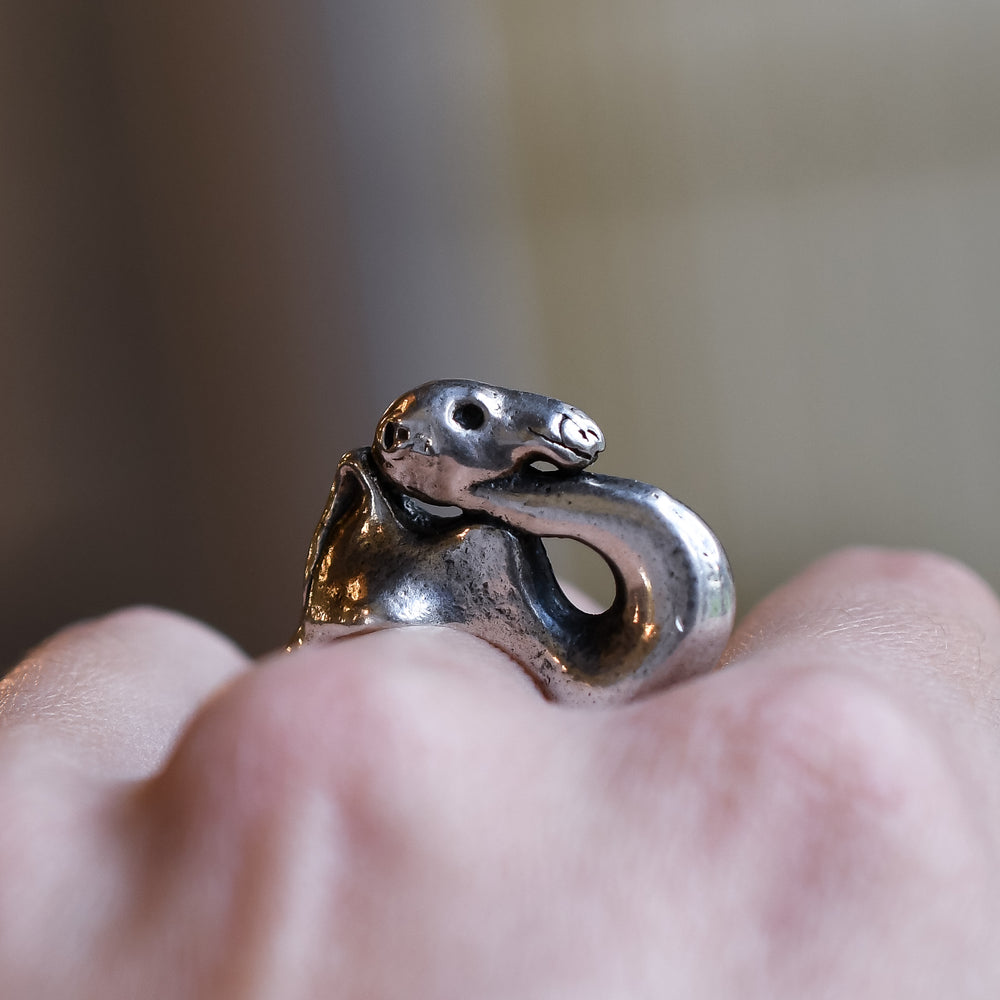 1940's Silver Camel Ring by Moshe Oved