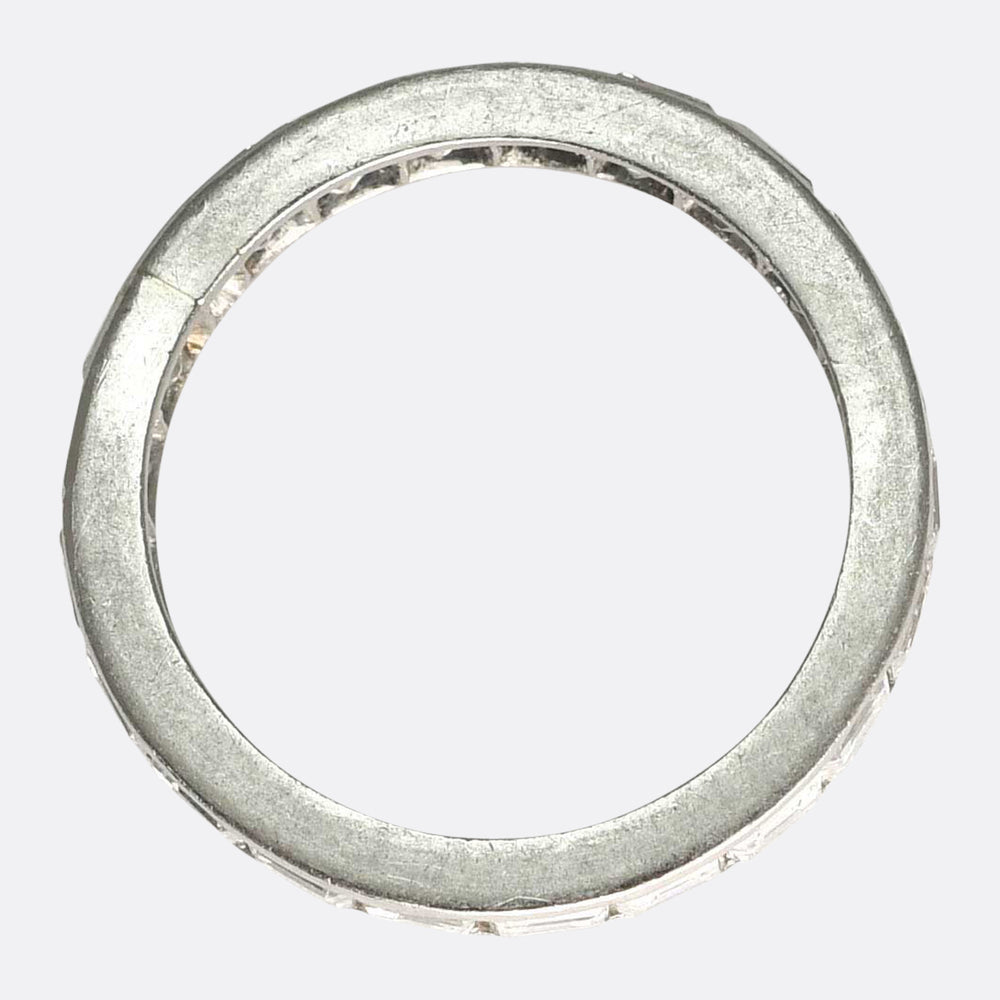 1930's Carré Cut Diamond Eternity Ring