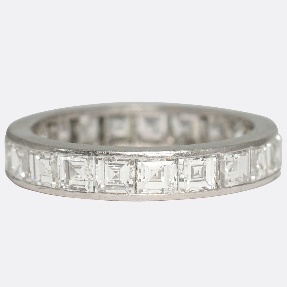1930's Carré Cut Diamond Eternity Ring