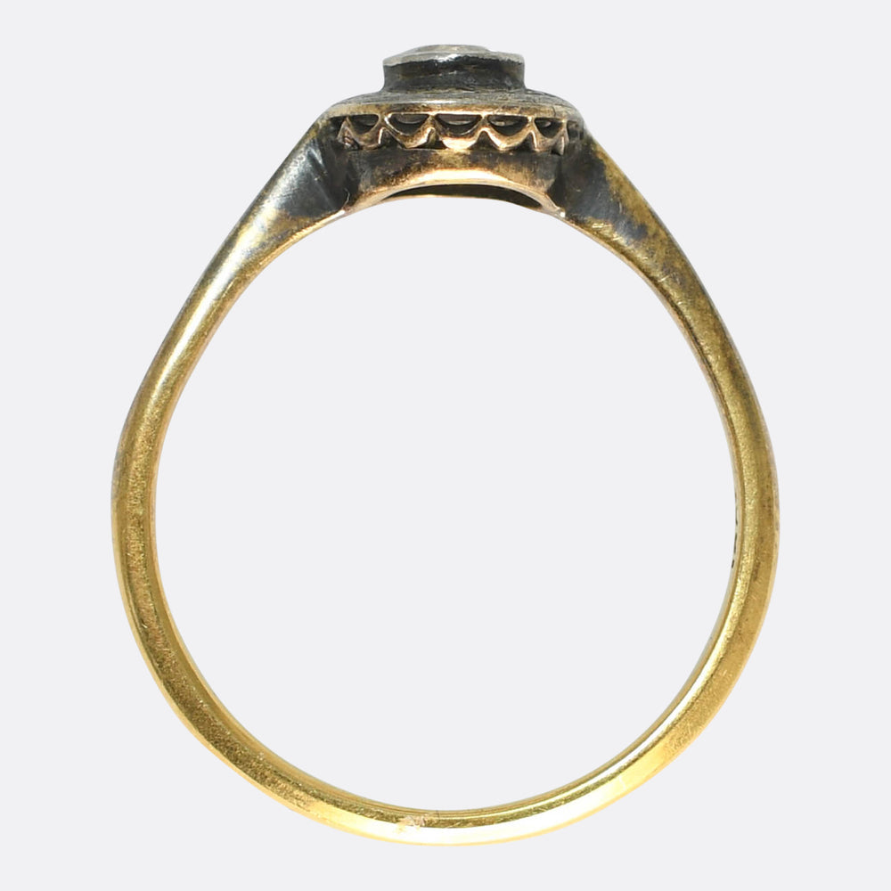 1930's Illusion Set Diamond Solitaire Ring