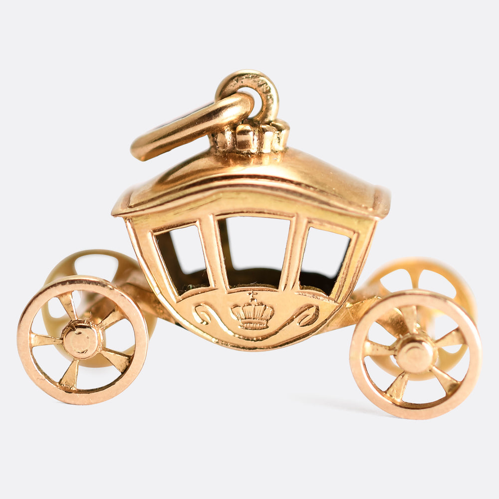 1950's The Gold State Coach 18k Charm