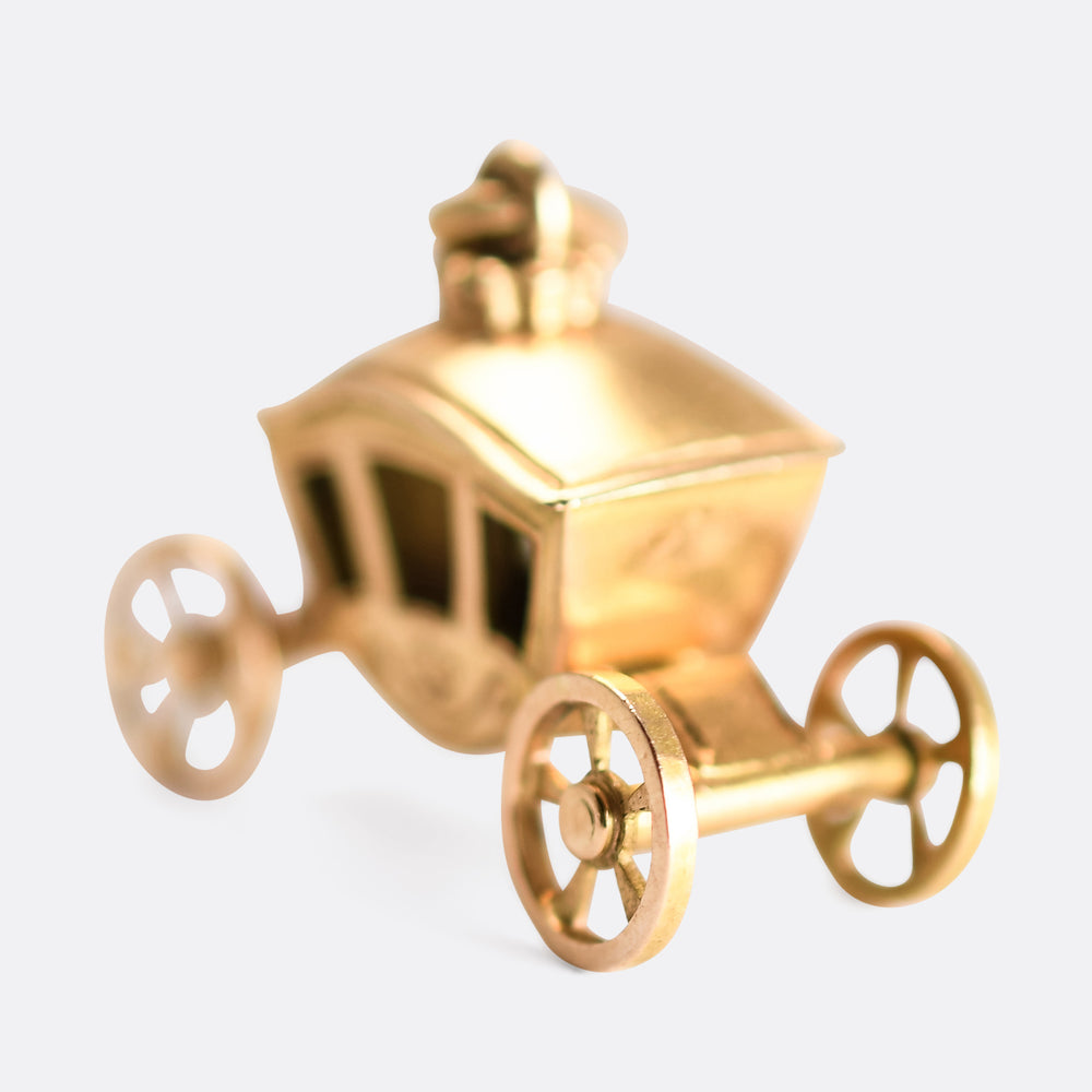 1950's The Gold State Coach 18k Charm