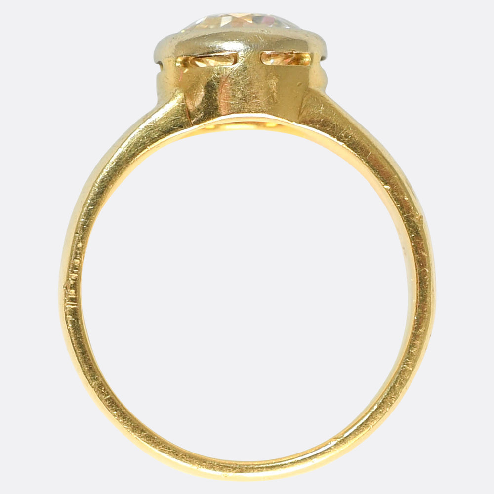 2.38ct Old Cut Diamond Cigar Band