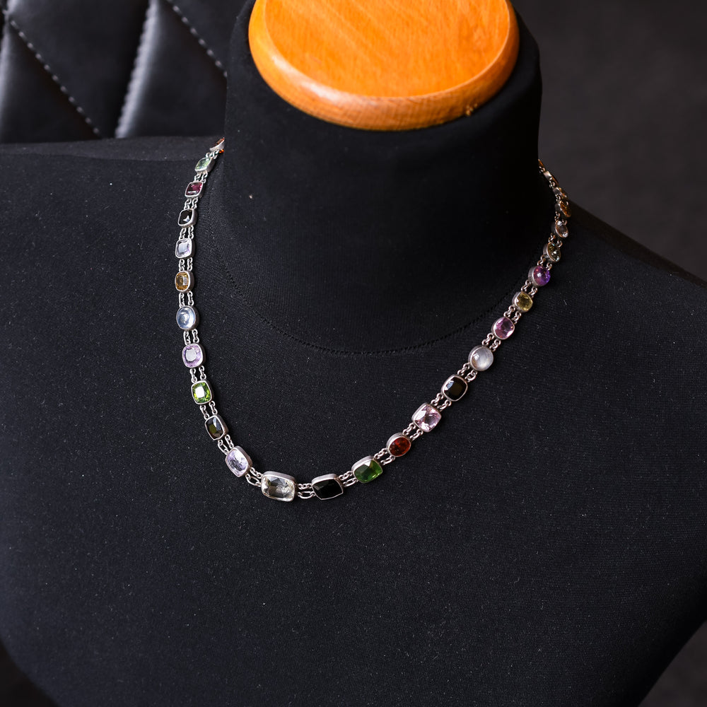 Edwardian Multi-Gem Necklace