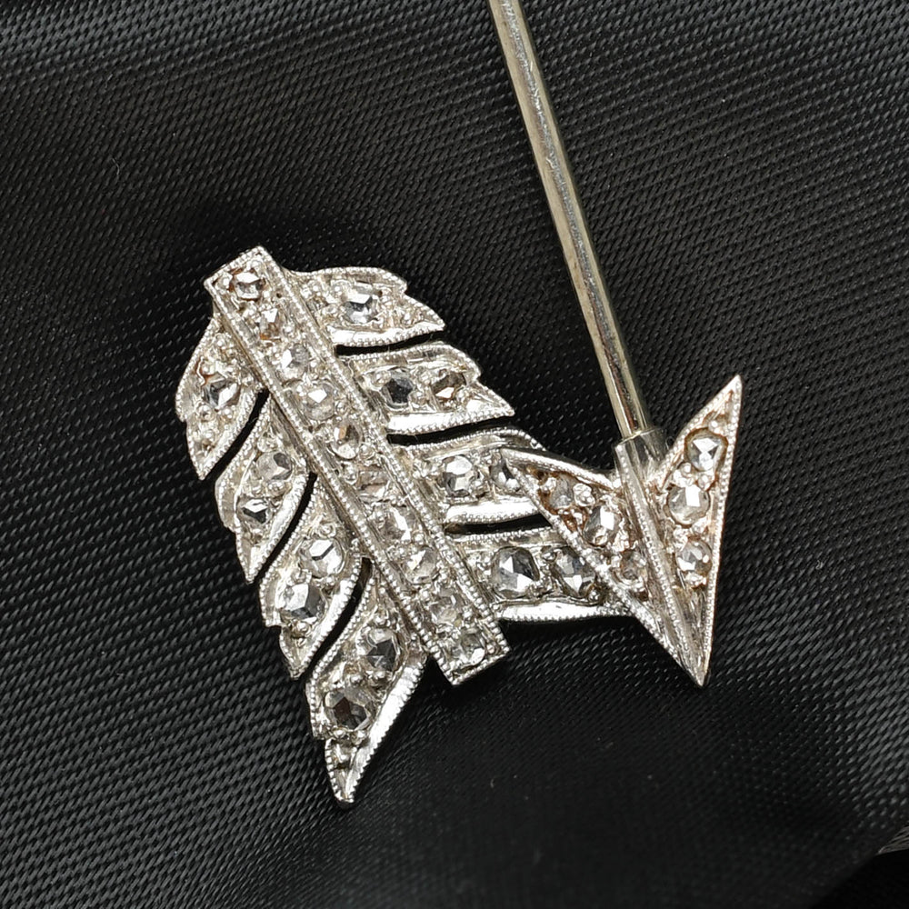 Edwardian Diamond Arrow Jabot Pin