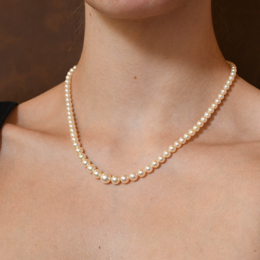 Edwardian Strand Of Natural Pearls Necklace